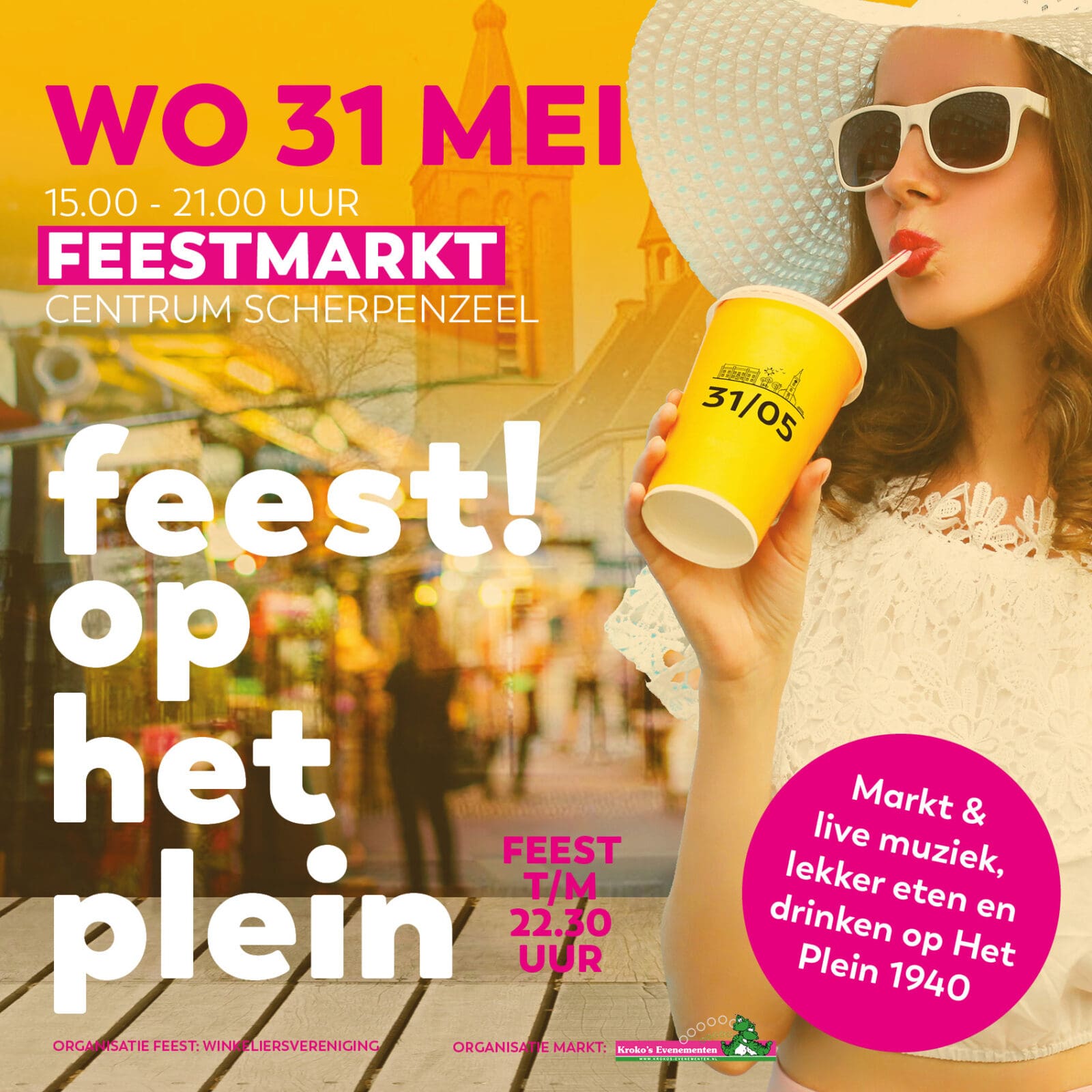 Feest op het plein Heerlijk Scherpenzeel